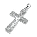 Sterling Silver Vine Crucifix Pendant