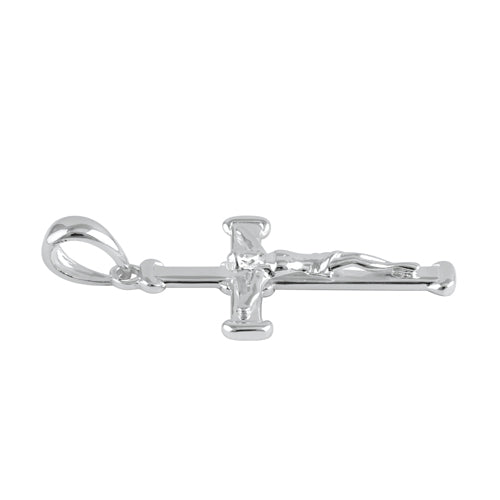 Sterling Silver Neolithic Crucifix Pendant