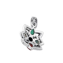 Sterling Silver Marcasite and Mixon Flower Pendant