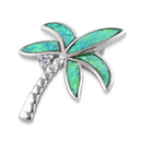 Sterling Silver Green Opal Pendant