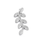Sterling Silver Blue Lab Opal Trendy Leaf Pendant