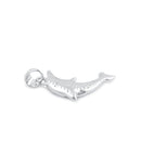Sterling Silver Blue Lavender Lab Opal Bottlenose Dolphin Pendant