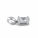 Sterling Silver 5X7mm Oval Cut CZ Pendant