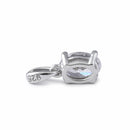 Sterling Silver 5X7mm Oval Cut CZ Pendant