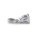 Sterling Silver 5X7mm Pear Cut CZ Pendant