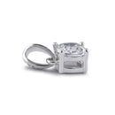 Sterling Silver 5X5mm Cushion Cut CZ Pendant