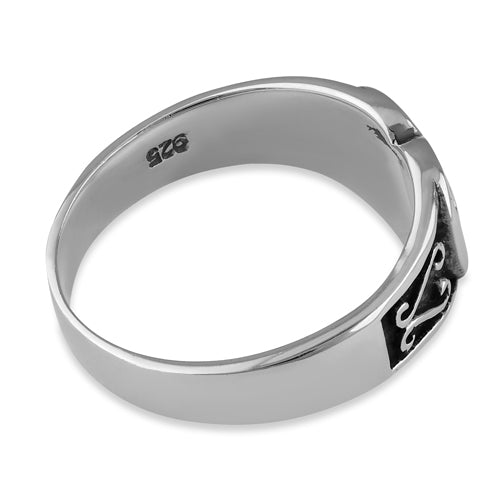 Sterling Silver Filigree Heart Ring