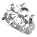 Sterling Silver Ladies Iron Cross Ring