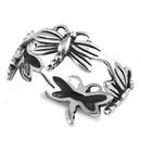 Sterling Silver Dragonfly Infinity Ring