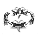 Sterling Silver Dragonfly Infinity Ring