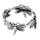 Sterling Silver Dragonfly Infinity Ring