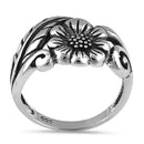 Sterling Silver Sun Flower Ring