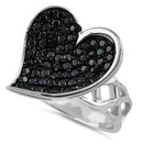 Sterling Silver CZ Heart Fine Ring