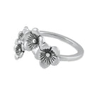 Sterling Silver Flowers Ring