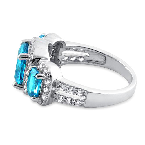 Bague Argent 925 Plaqué Or Avec Turquoise Et Diopside Chromé - Taille 8, Wilson Brothers, Neuve