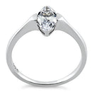 Sterling Silver Marquis Clear CZ Ring