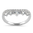 Sterling Silver Princess Crown CZ Ring