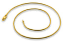 14K Gold Plated Sterling Silver Snake Chain 0.9MM