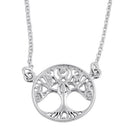 Sterling Silver Tree of Life Female Necklace