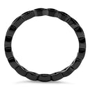 Black Rhodium Plated Silver Infinity Eyes CZ Ring