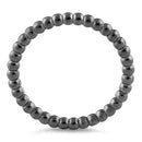 Black Rhodium Plated Stackable Bead Ring