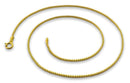 14K Gold Plated Sterling Silver Box Chain 1MM