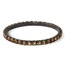 Champagne Glass Elastic Tennis Bracelet (Not Sterling Silver)