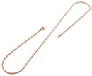 14K Rose Gold Plated Sterling Silver Rope Chain 2.3MM