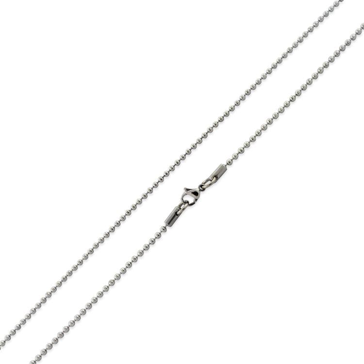 Stainless Steel Bead Chain Necklace 2MM