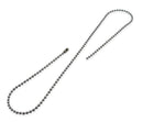 Stainless Steel Dogtag Bead Chain Necklace 2mm