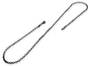 Black Rhodium Sterling Silver Rollo Chain 3.0MM
