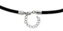 4.0mm Black Leather Cord w/ Adjustable Clasp - Pack of 10