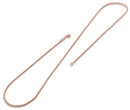 14K Rose Gold Plated Sterling Silver Box Chain 0.85MM