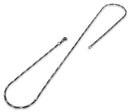 Black Rhodium Sterling Silver Figaro Chain 3MM