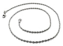 Stainless Steel Rope Chain Necklace 2.5 MM