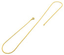 14K Gold Plated Sterling Silver Rope Chain 1.05MM