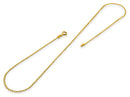 14K Gold Plated Sterling Silver Long Curb Chain 1.65MM