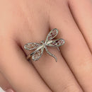Sterling Silver Dragonfly Ring
