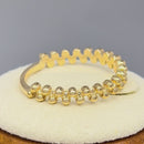 Solid 14K Yellow Gold Bubble Ring