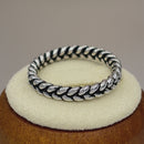 Sterling Silver Braided Stackable Ring