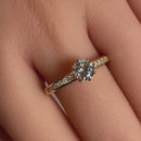 Solid 14K Yellow Gold 6.0mm CZ Wedding Ring