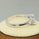 Sterling Silver Clear CZ Classy Engagement Ring