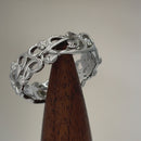 Sterling Silver Floral Band Ring