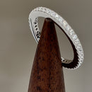 Sterling Silver Stackable Eternity CZ Ring