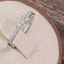 Sterling Silver Emerald Cut Clear CZ Ring