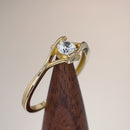 Solid 14K Gold Clear CZ Ring