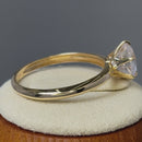 Solid 14K Yellow Gold 9.0mm CZ Wedding Ring