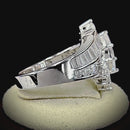 Sterling Silver Marquise CZ Engagement Ring