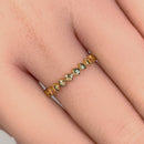 Solid 14K Yellow Gold Diamond Cut Band
