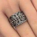 Sterling Silver Curl Vines Ring